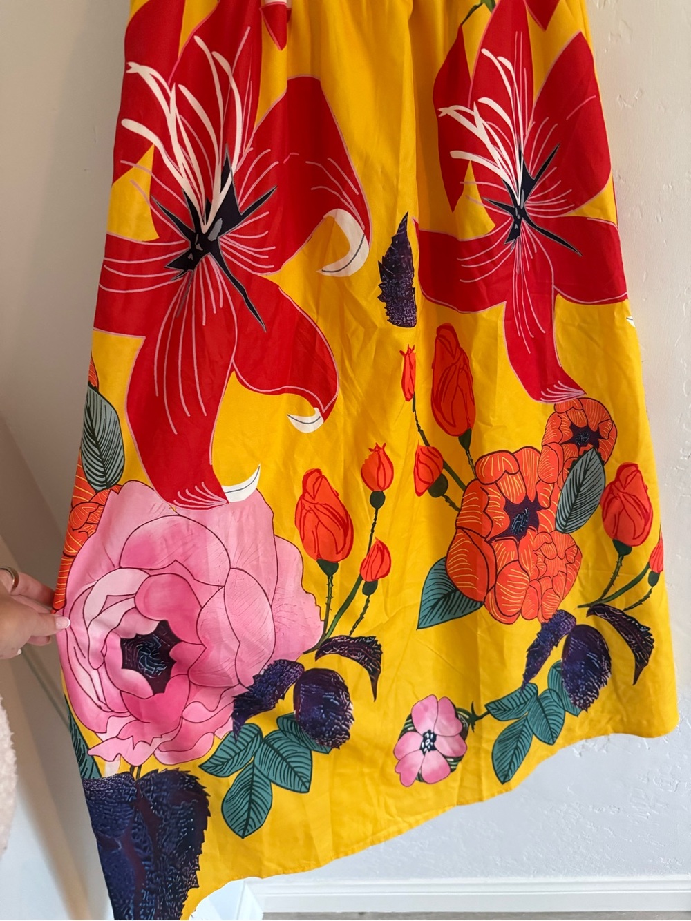 Floral Maxi Skirt - Yellow - Picture 5 of 5